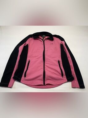 Lauren Ralph Lauren L-RL Active Colorblock Full Zip Jacket Pink/Black Size XL